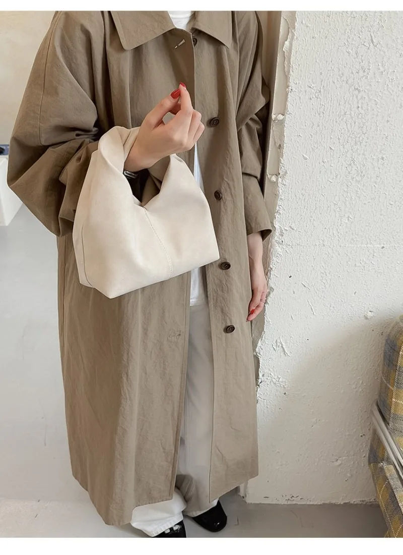 CEEKAY Wildleder-Handtasche im Hobo-Stil mit Perlenanhänger, Metallring, dünnem Riemen, vielseitig einsetzbar für den Alltag, Pendeln und Freizeit, große Kapazität – Detail 21