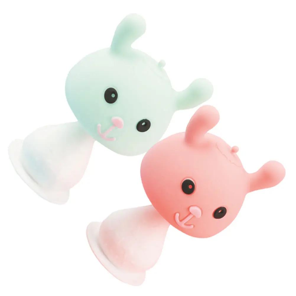 

2 шт. детские прорезыватели-грибочки из пищевого силикона для массажа десен, портативные, успокаивающие, для раннего развития