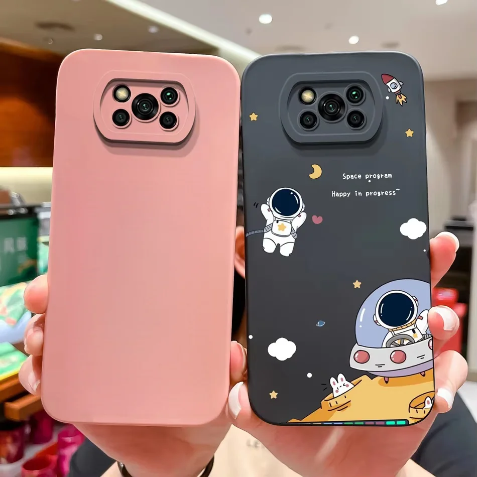 Case For Poco X3 NFC Pro GT Pilot Soft Liquid Silicone Camera Lens Protection Cover For Xiaomi Poco X 3 X3Pro X3GT Coque Bumper