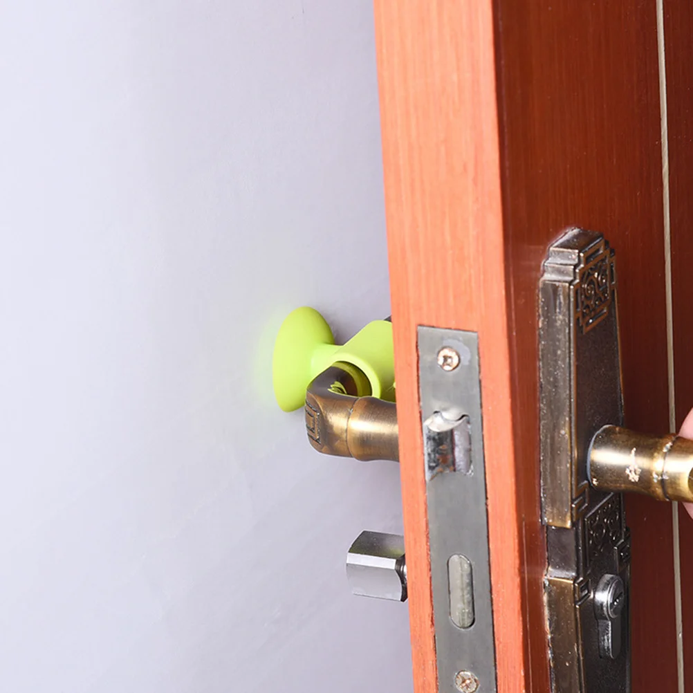 

5pcs Silicone Door Handle Wall Protector 1.8-2.5Cm Elastic Fit Noiseless Bumper Guard For Bedroom Living Room Kitchen Stopper