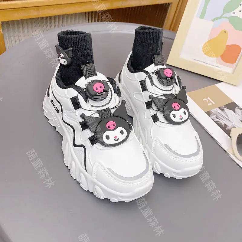 2023 Sanrio Kawaii Kuromi My Melody Children Sneakers High Quality Autumn Cartoon Anime Boys Girls Running Shoes Gift for Kids