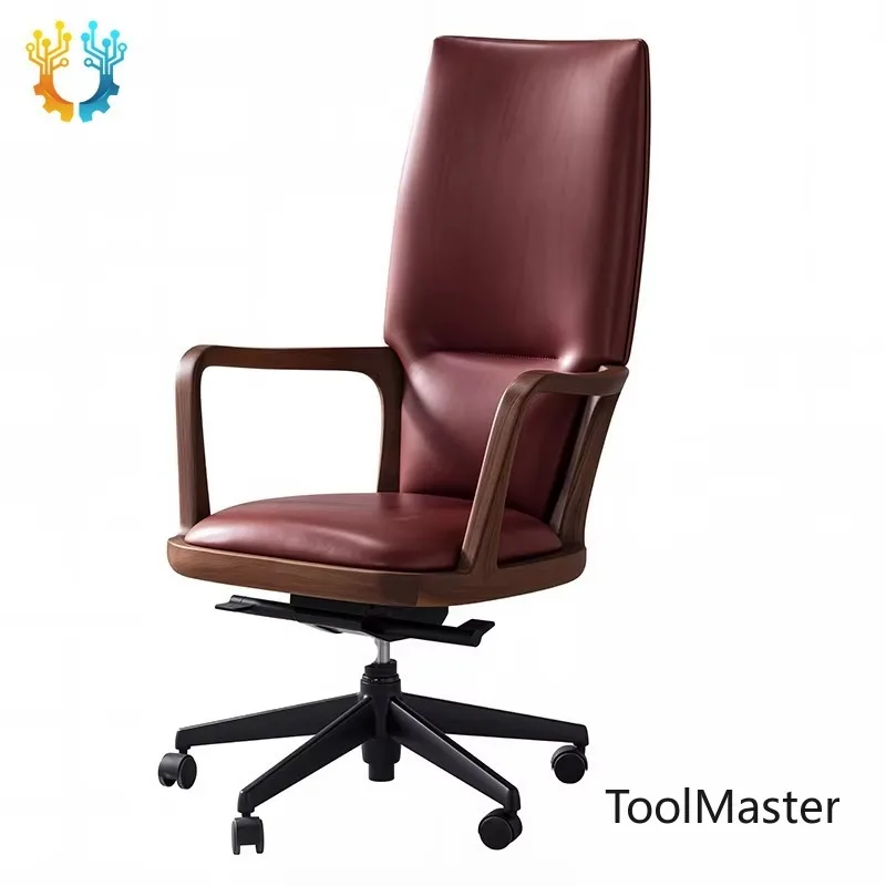 

[2026]Modern Design Ergonomic Comfort Computer Wooden Desk And Home Game Office Chair Made Of Leather Chairs