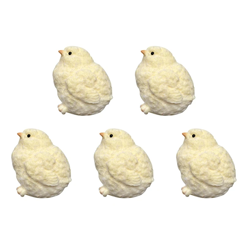 5Pcs Silicone Chicken Dolls Pinch Yellow Chicken Dolls Pinch Relieve Pressure Portable Toys