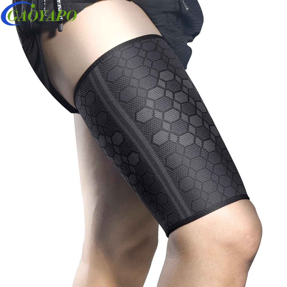 

1Pcs Thigh Hamstring Compression Sleeve for Quad & Groin Pain Relief & Recovery- Thigh Brace & Wrap Great for Basketball ,Injury