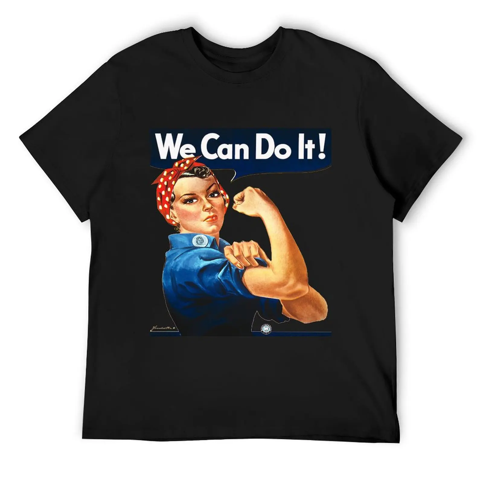 Vintage Rosie the Riveter We Can Do It T-Shirt anime figures Short sleeve tee mens graphic t-shirts pack