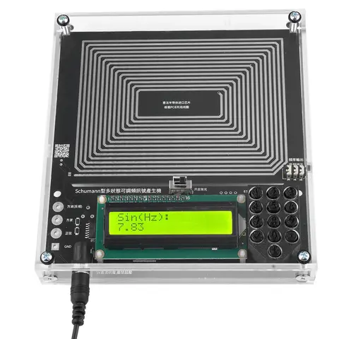 조정 가능한 DC 5V 0.1Hz-30KHz 7.83HZ 슈만 공명 초저주파 펄스파 발생기 오디오 공명기