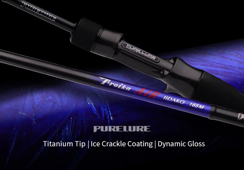 PURELURE Tripod AIR IIDAKO Tintenfisch-Angelrute 150m/160m M/MH Titan-Spitze Casting-Rute für Bootsangeln mit Netzdesign – Detail 5