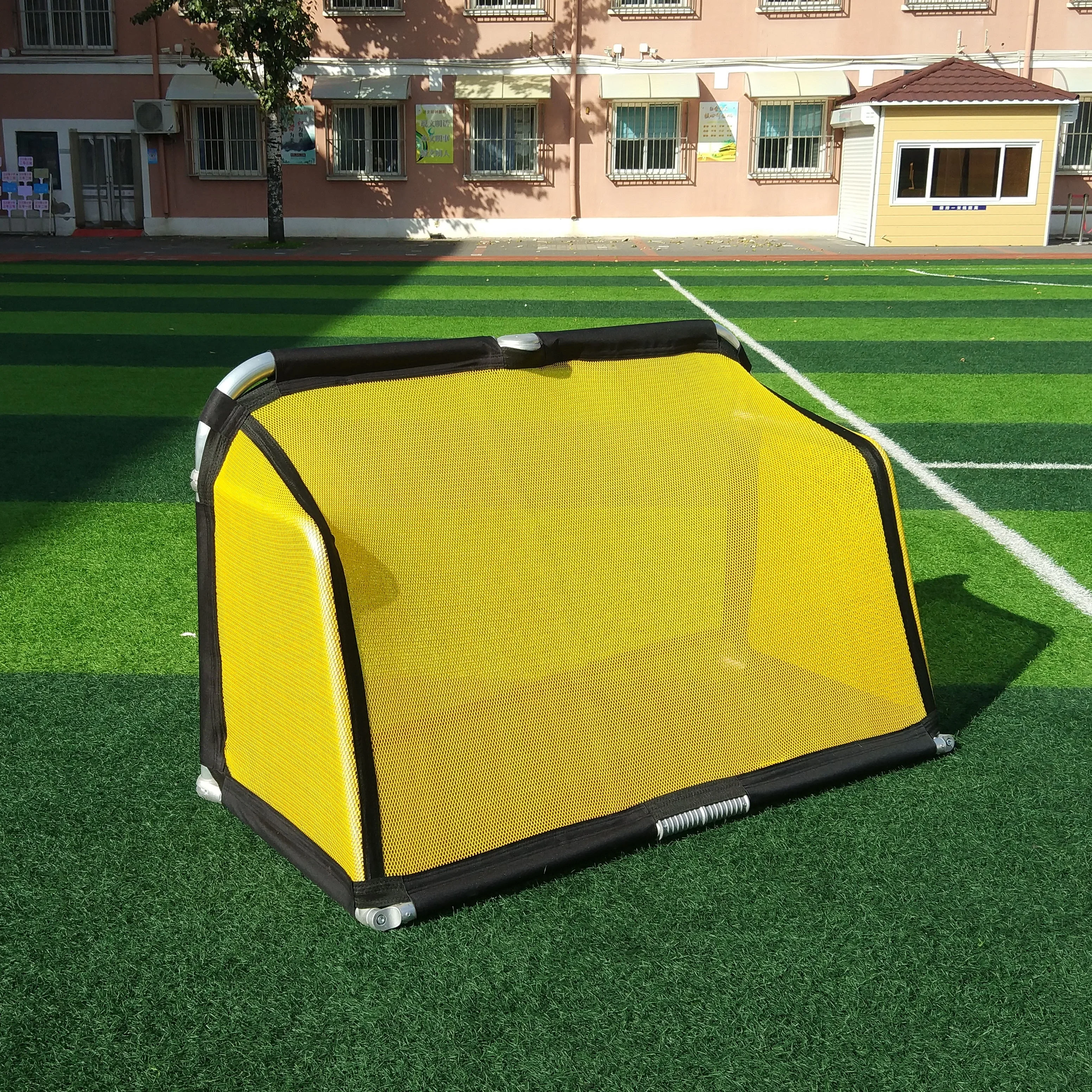 4FT Kids Foldable Soccer Goal Aluminum Frame Portable Net for Backyard Training & Party Games