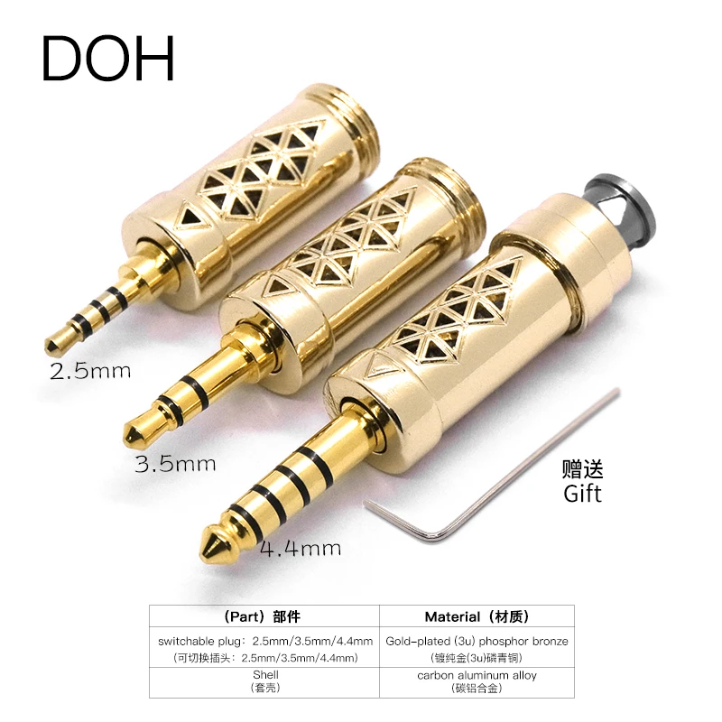 

DOH Alterable plug Modular plug, Switchable socket plug Replaceable plug 4.4 3.5 2.5 female seat hakugei