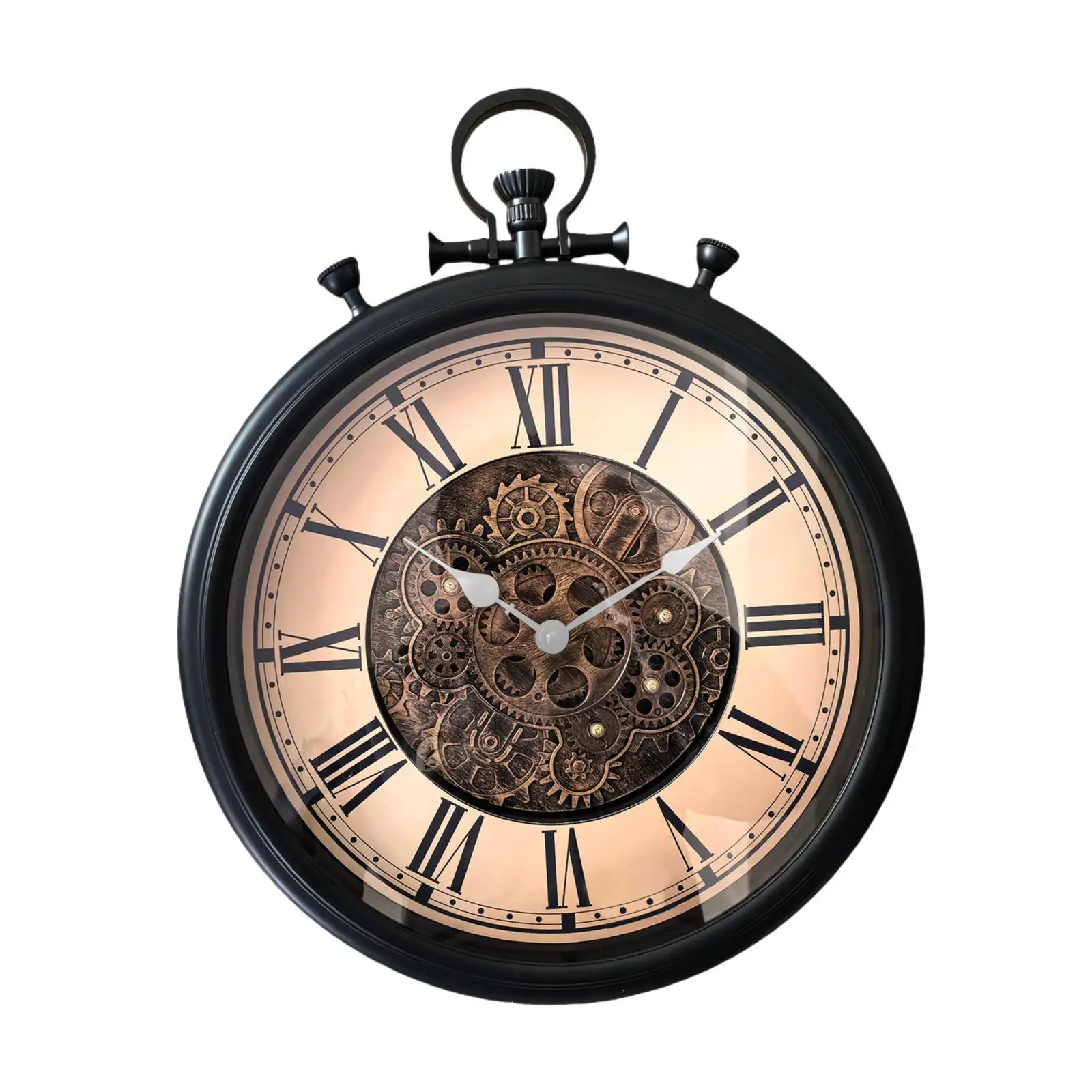 Wall Clock Lightweight Gifts with Moving Gears Silent Decorative Ornament Wall Art for Kid’S Room Classroom Office Bedroom Study