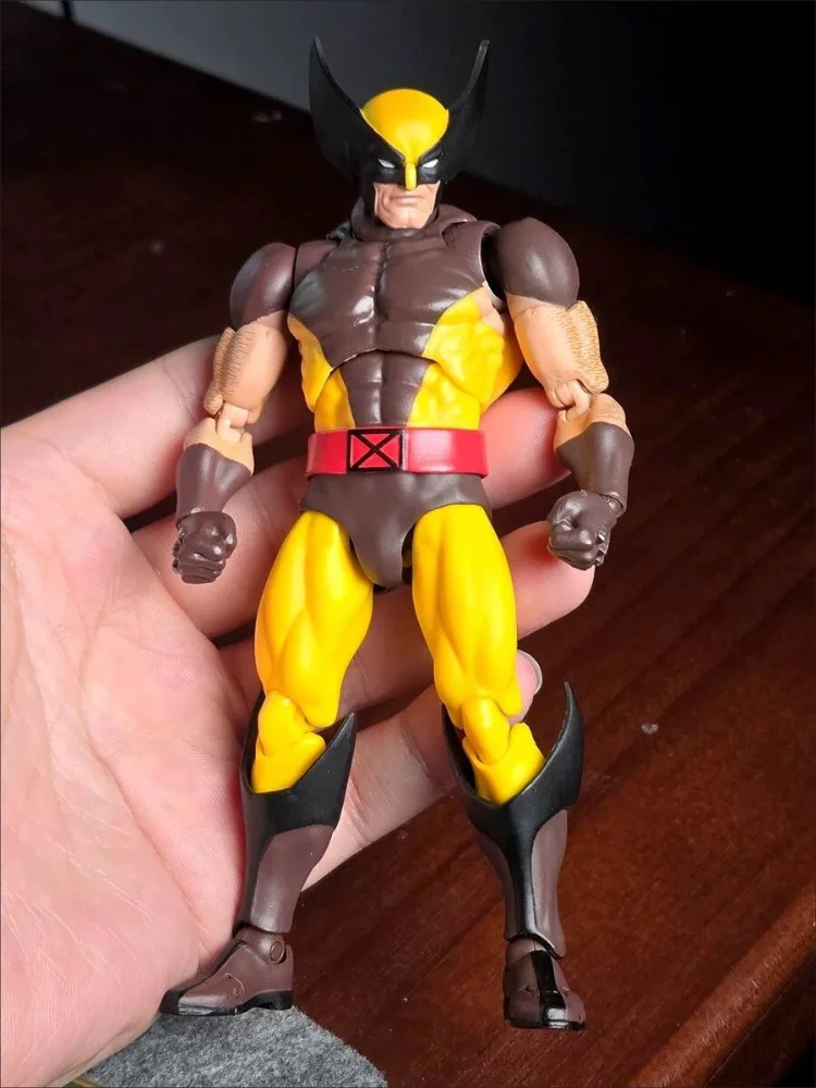 Anime Figure Marvel Ct Wolverine Mafex 138 Set Garage Kit Movable Statue Model Doll Collectible Model Desktop Xmas Gifts Toys