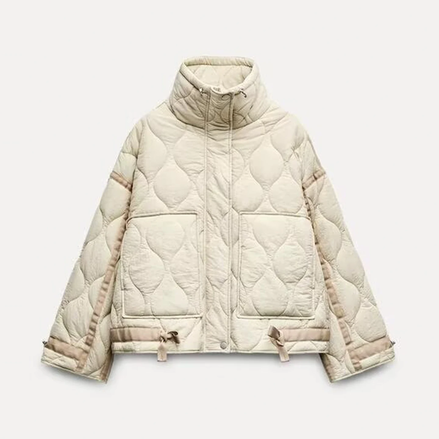 معطف نسائي من Faionable عقدة مزخرفة من Jaet وصل حديثًا للشتاء، حامل معطف طويل مناسب للإغلاق بسحاب... #5