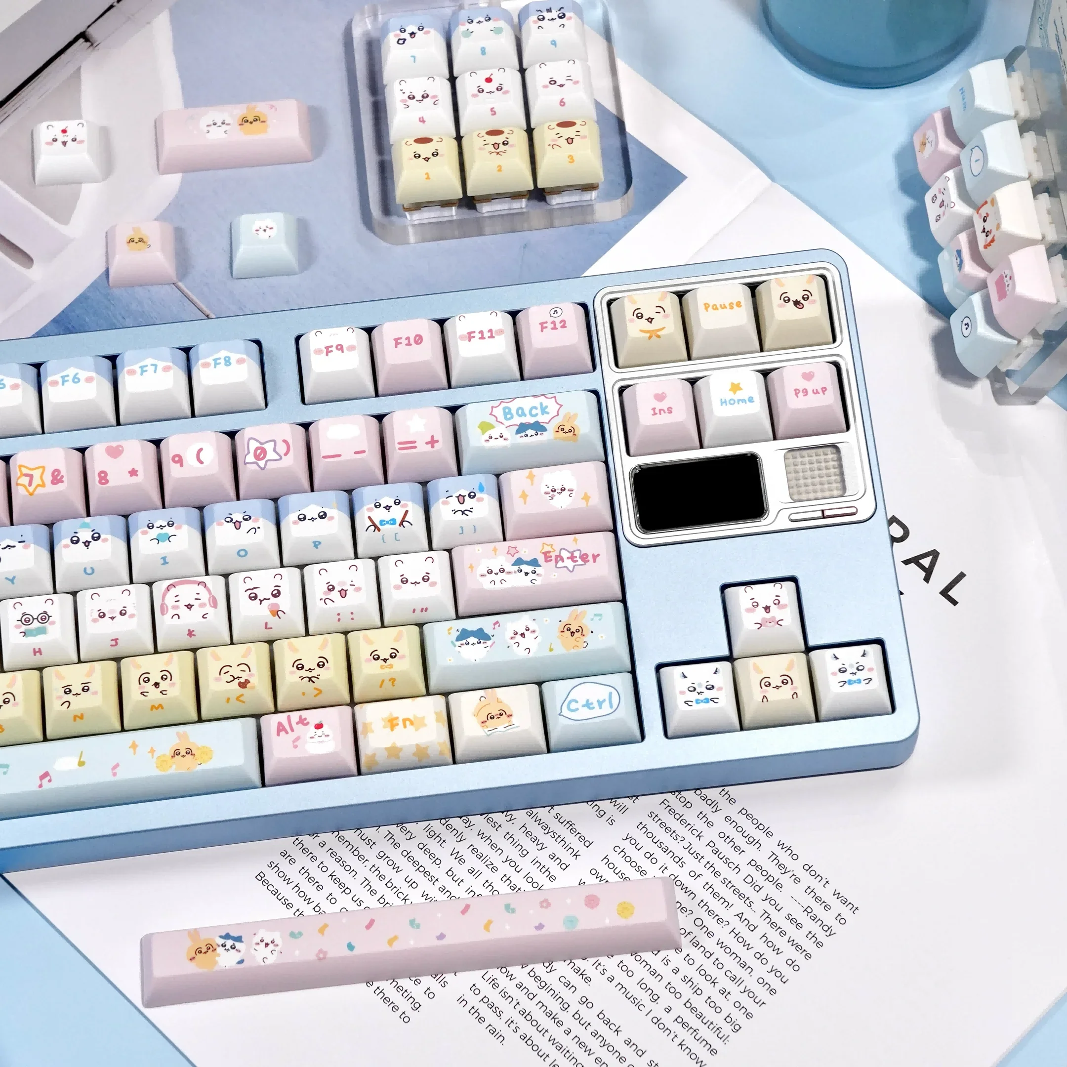 KCA High Kawaii Mechanical Keyboard Cross Keycap Sublimasi PBT