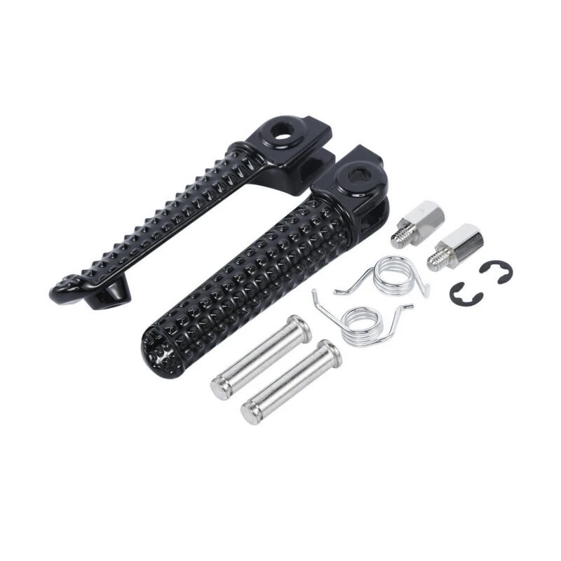 Black Front Footrest Foot Pegs Fit for Yamaha YZF-R6 YZF-R1 YZF R6S