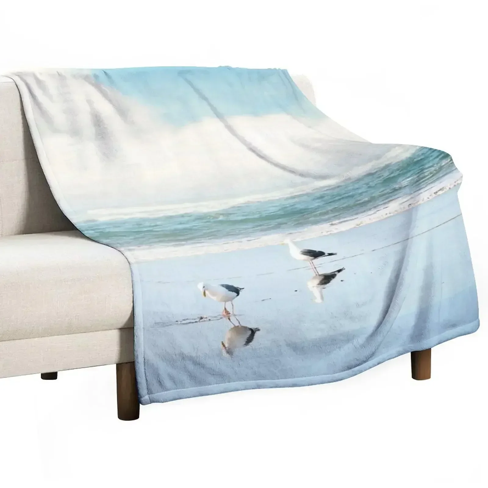 ocean reflections Throw Blanket Softest Bed funny gift Sofa Blankets