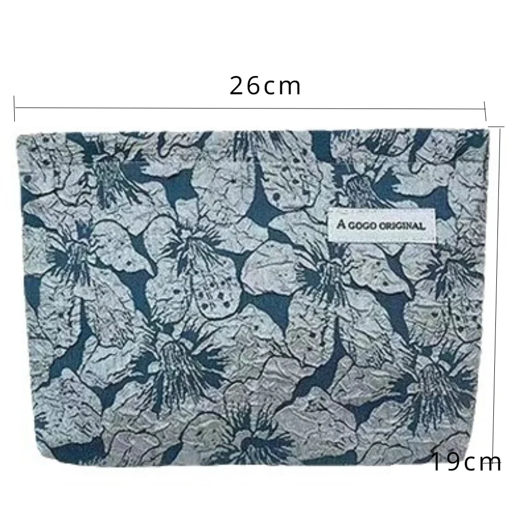 Ins Large Capacity Makeup Bag Flower Advanced Cosmetic Bags High Appearance Simple Storage Pouch Bags Women Cosmetic Organizer