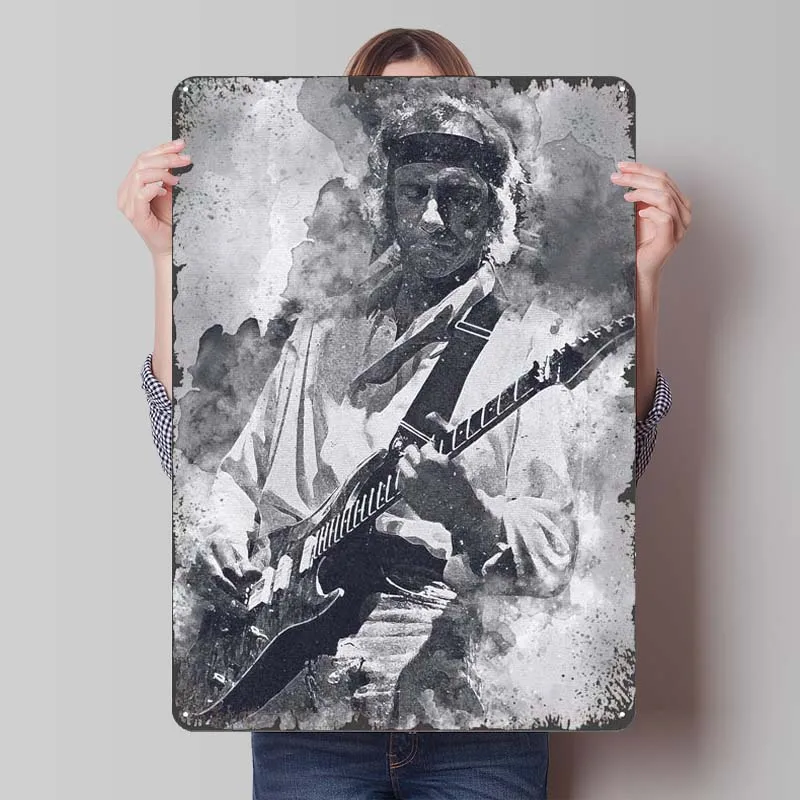 Mark Knopfler Rapper Tinplate Sign Music Poster Room Decoration Aesthetic Metal Signs for Wall Art Decoration Wand Deko Retro