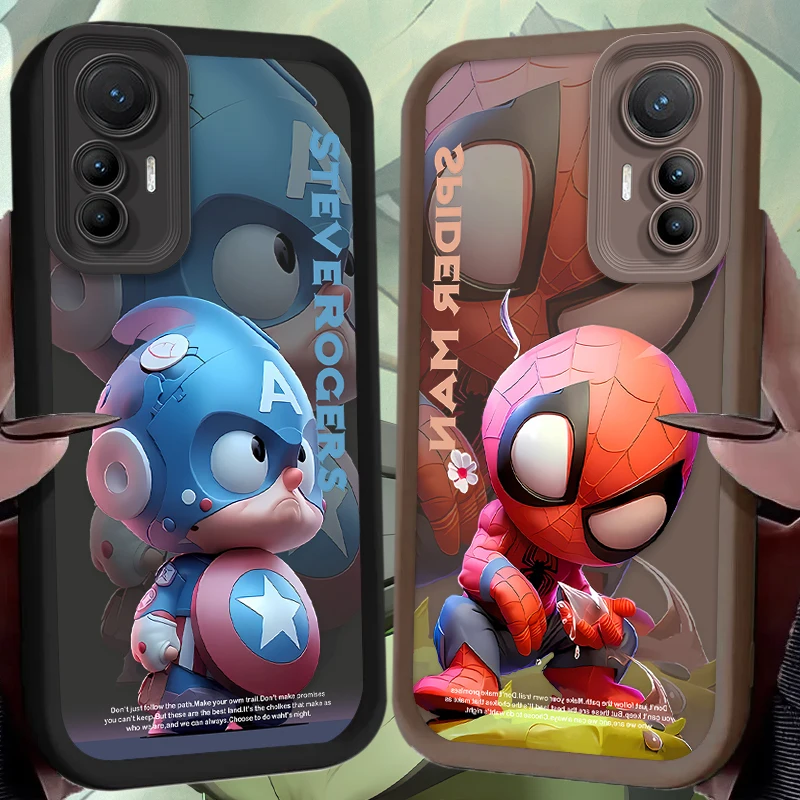 Marvel Spider Man Steve Rogers Case for Xiaomi POCO X6 X5 X4 GT X3 NFC F3 F4 F5 F6 M5S C65 M6 Pro 4G 13T 12T 11T 13 12 11 Lite