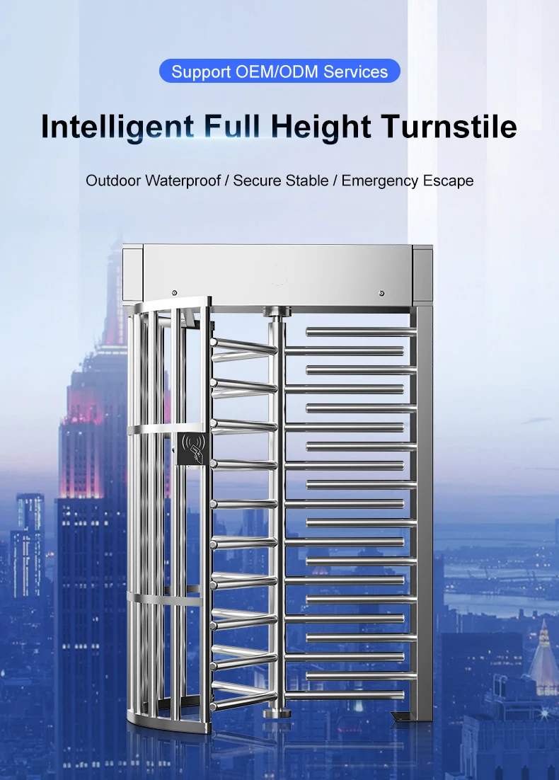 square Full Height Turnstiles Revolving Gates School Prison Construction Site Special Style