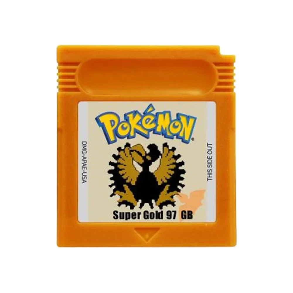 Hot 16-Bit GBC Pokemon Serie Game Cartridge Video Game Console Kaart Zwart Wit Genesis Goud Zilver 97 Brons 2 voor GBC GBA