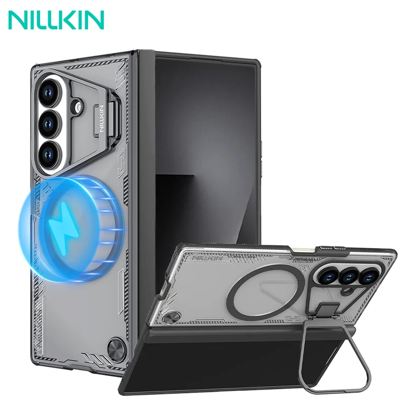 

NILLKIN Magsafe Case For Samsung Galaxy Z Fold 7 5G Magnetic Iceblade Prop With Camera Holder Back Cover for Samsung Z Fold 7