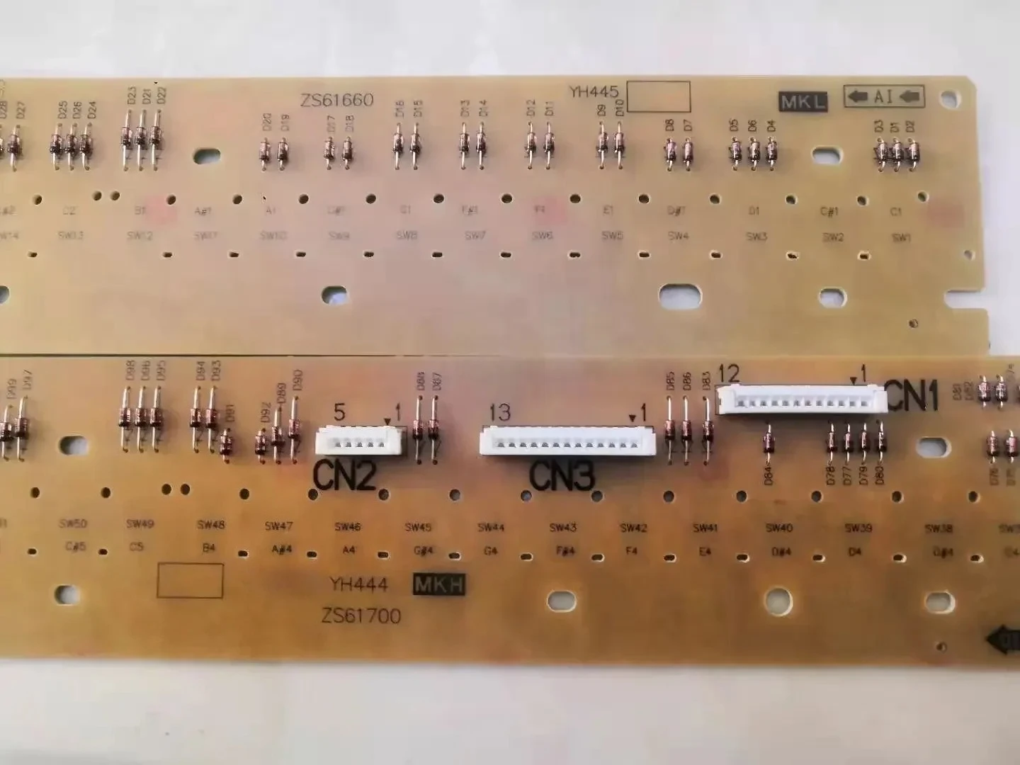 MK Key Contact Circuit Board PCB YH444 YH445 For Yamaha PSR-E453 PSR-E463 kB309 kB308 KB209 KB208