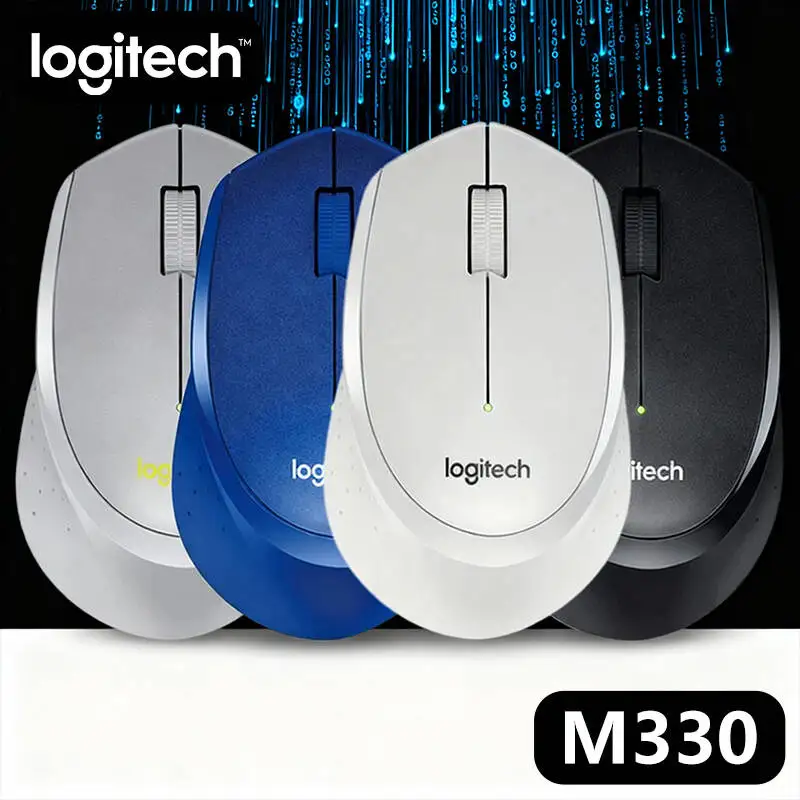 

Logitech M330 Mouse, Wireless, Quiet Click, 2.4GHz Connection, Ergonomic Design, 18-Month Battery, Laptop/PC Use