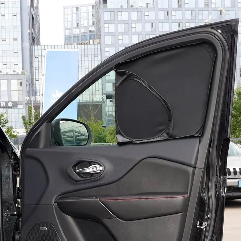 

Car Black Anti-UV Heat Insulation Window Privacy Sunshade For JEEP CHEROKEE 2016-Present Auto Protect Cover Interior Accessory