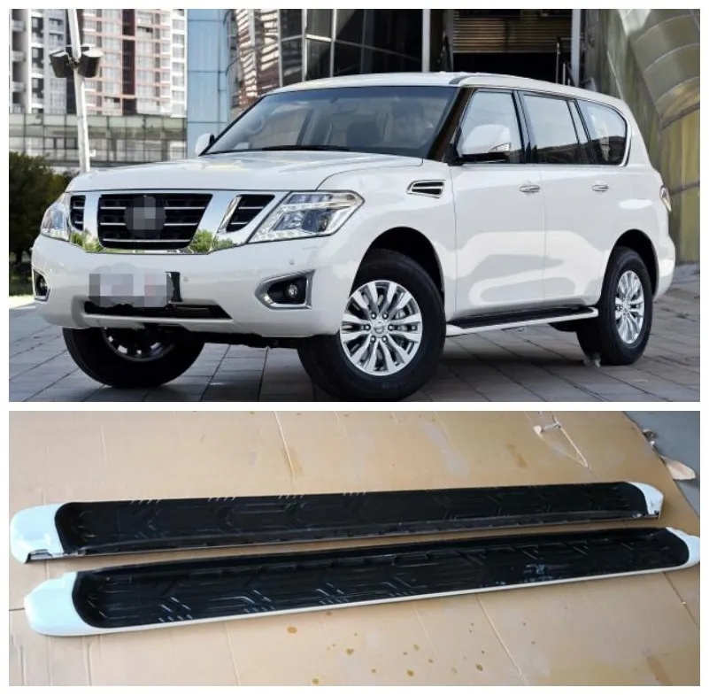 

Fits For Nissan Patrol Y62 2012-2018 High Quality Aluminum Alloy Running Boards Side Step Bar Pedals