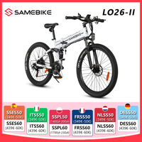 SAMEBIKE LO26-II Electric Bicycle Adults 26“ E-bike 48V 14Ah Removeable Battery Electric Mountain Bike Hydraulic Brake 21 Speed