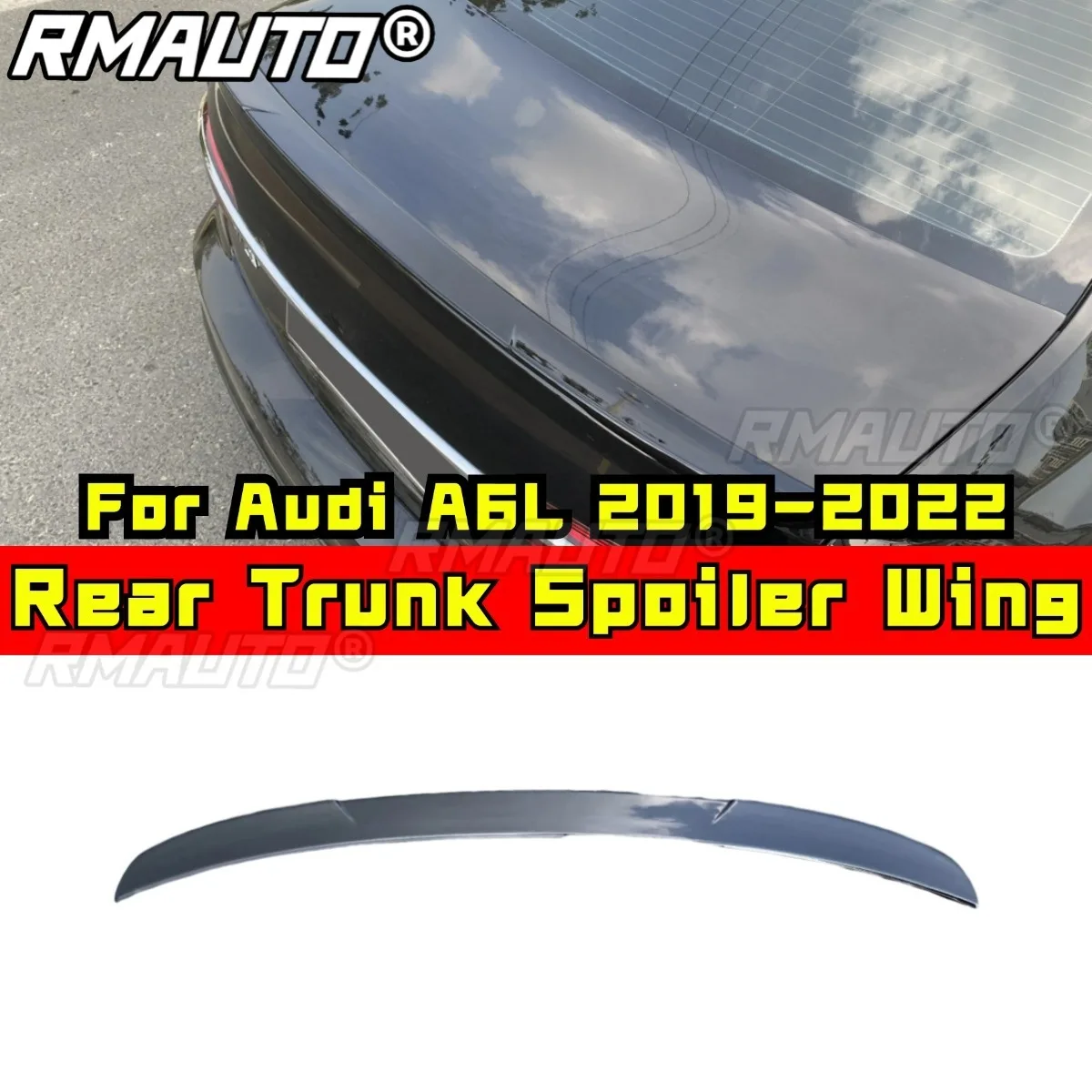 

Rear Trunk Spoiler Wing Car Rear Spoiler Roof Wing Trunk Spoiler Body Kit For Audi A6L 2019-2022 Car Accessories