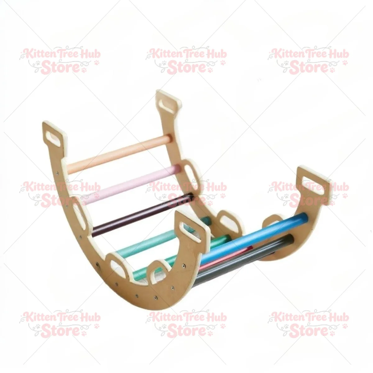 Wooden children's climbing frame baby indoor slide combination sensory integration training game toy solid wood climbing frame
