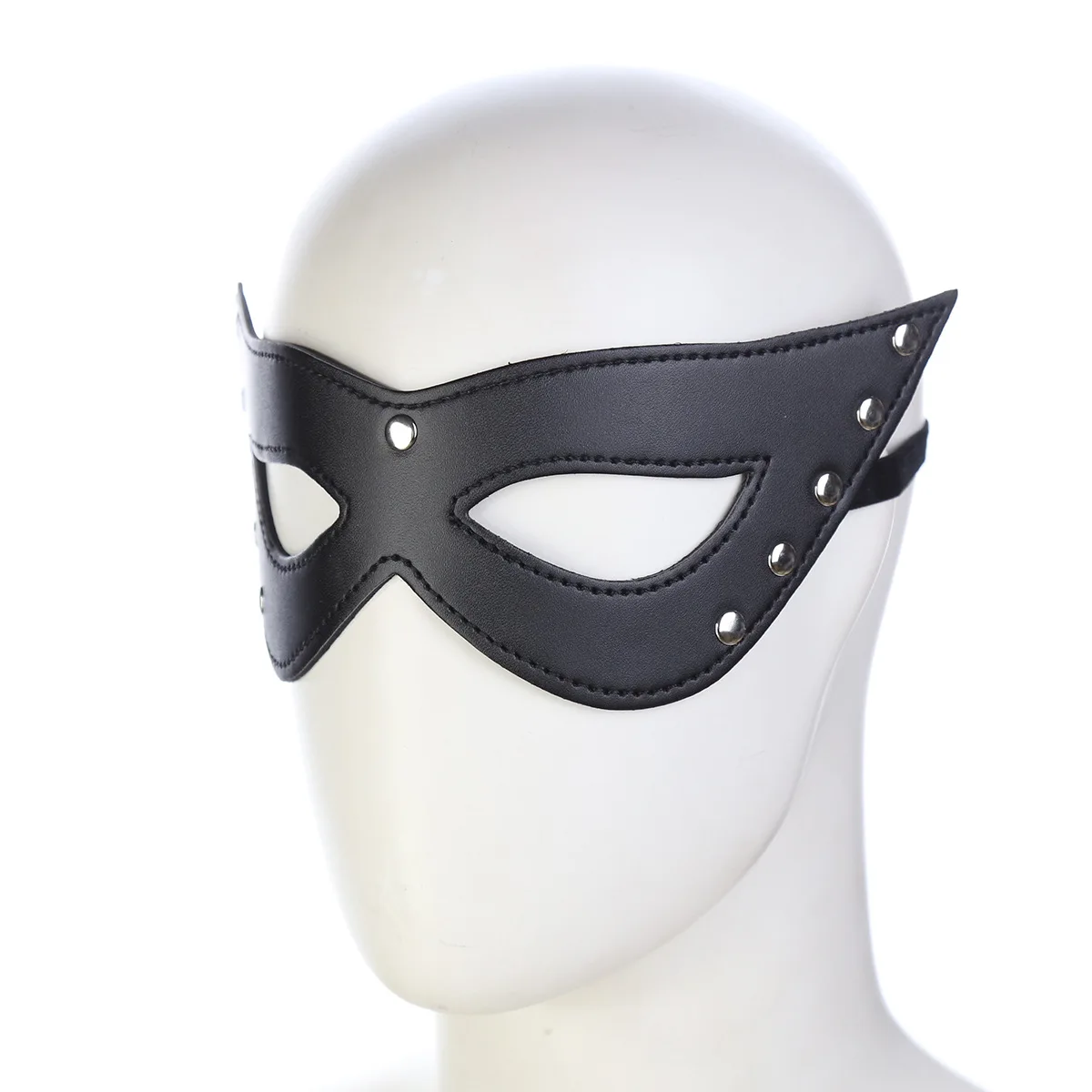 

PU Leather Mask Eye Mask Rivets For Party Cosplay Masks Eye Masks Club Dance Eye Patches Adjustable Size for Men and Women Light