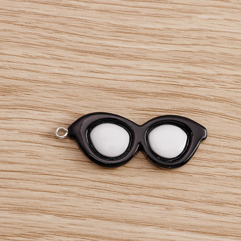 Tusember 10 Stück süße Harz kühle Sommer Urlaub Sonnenbrille Charms für Anhänger Ohrring Armband DIY Schlüsselanhänger Schmuck handgefertigt – Detail 9