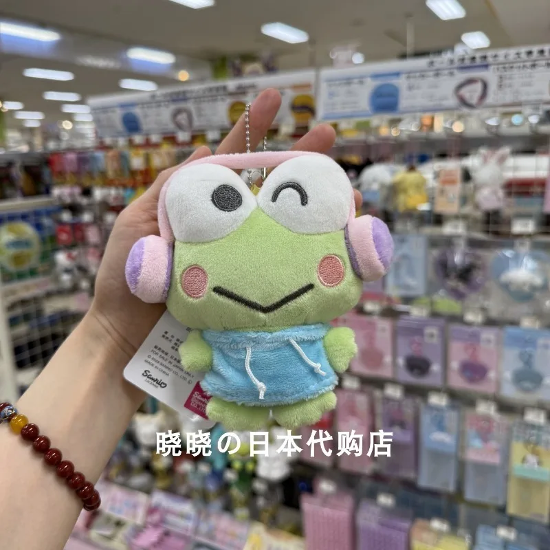 Augustus Sanrio Japan Dragen Koptelefoon Pop Kitty Melodie Keroppi Pochacco Sleutelhanger Cartoon Kawaii Anime Knuffels voor Meisje Gift
