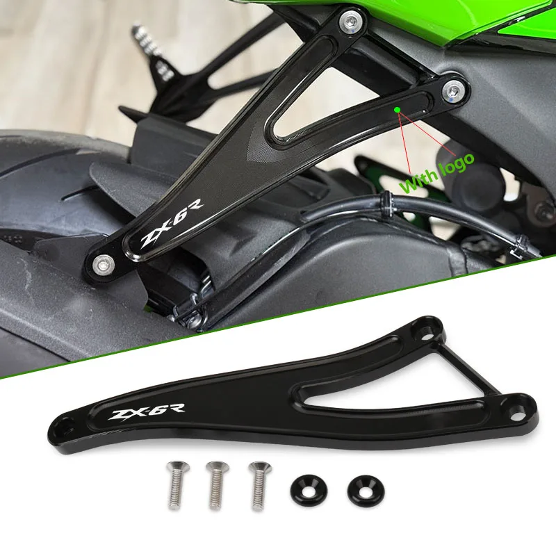 

Motorcycle Foot Peg Exhaust Hanger Bracket Rear Footrest Blanking Plate Fit For ZX6R ZX-6R ZX636 2024