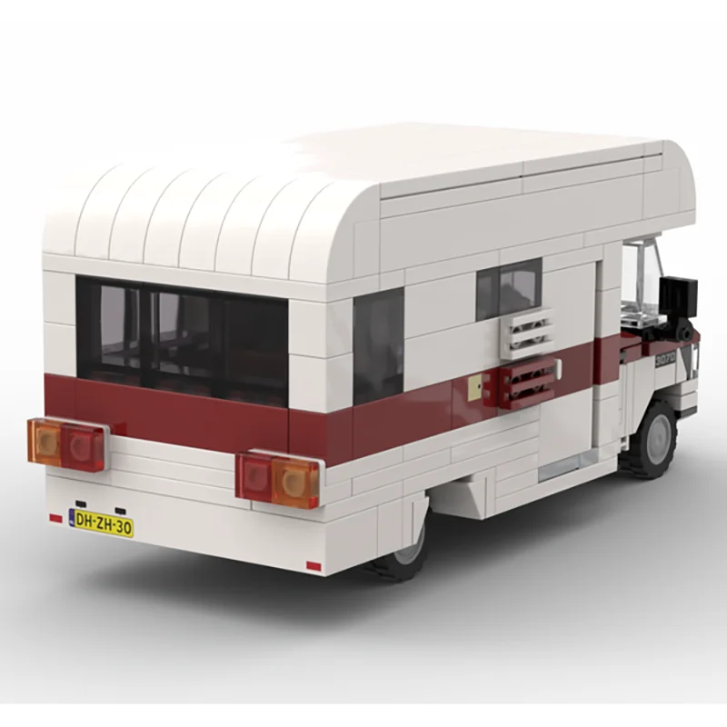 مدينة سيارات نموذج Moc قوالب بناء شاحنة التخييم نموذج التكنولوجيا وحدات كتل الهدايا البناء لعبة عيد الميلاد DlY مجموعة الجمعية