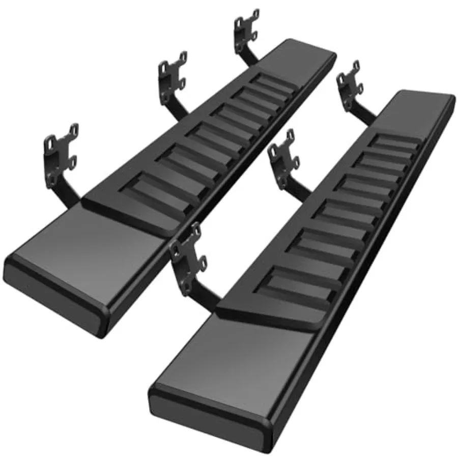 

Running Boards Steps Bar for 1999-2016 Ford F250 F350 F450 F550 Super Duty Regular Cab, Aluminum, Black, Heavy-Duty Non-Slip Su