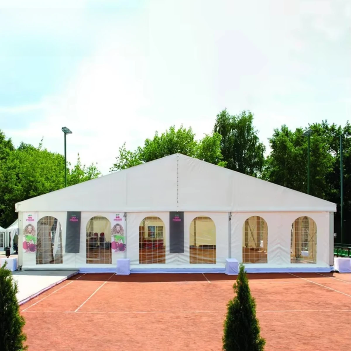 

20m Outdoor Temporary clear Span Aluminum Frame Tent or Party Tent in Stock