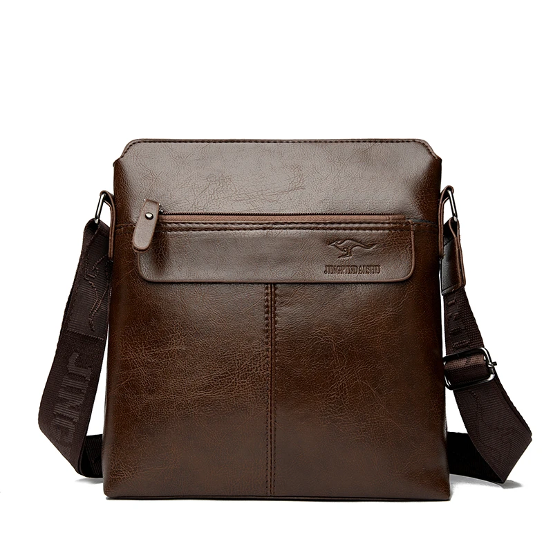 Business-Casual-Rucksack für Herren, Umhängetasche aus PU-Leder mit mehreren Fächern und großem Fassungsvermögen – Detail 11