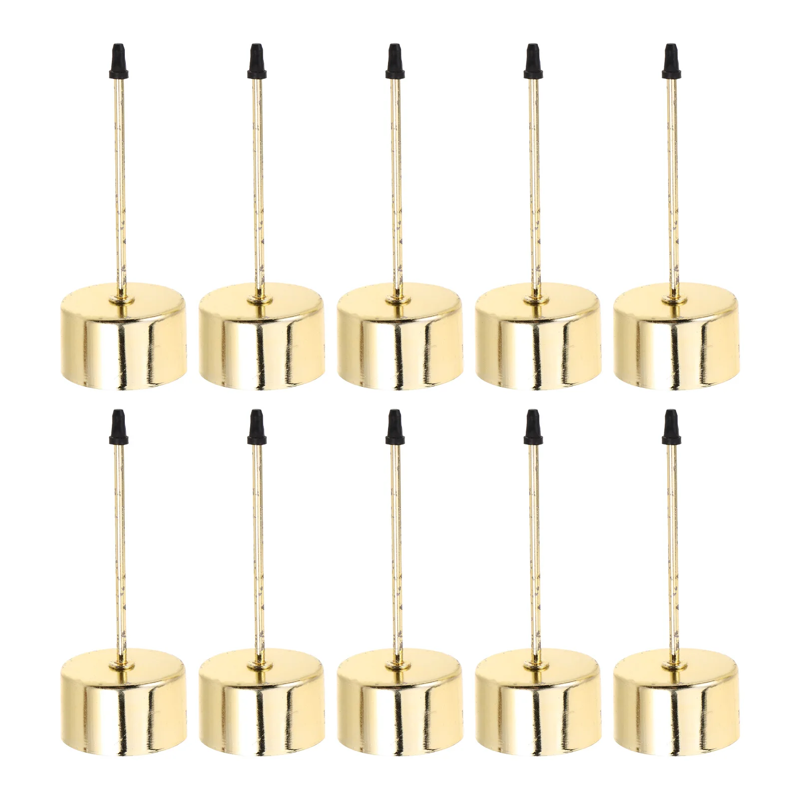 

10pcs Christmas Holders Metal Taper Spike Stakes For Wreath Festival Decor Table Centerpiece Iron Candlestick Cup