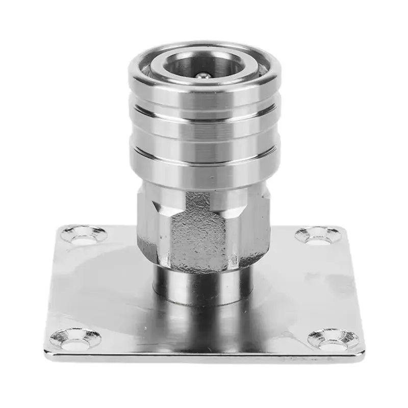 A93E-Wall Mountable Foam Cannon Nozzle Holder With 1/4 Inch Stainless Steel Quick Connectors- Storage Rack Included