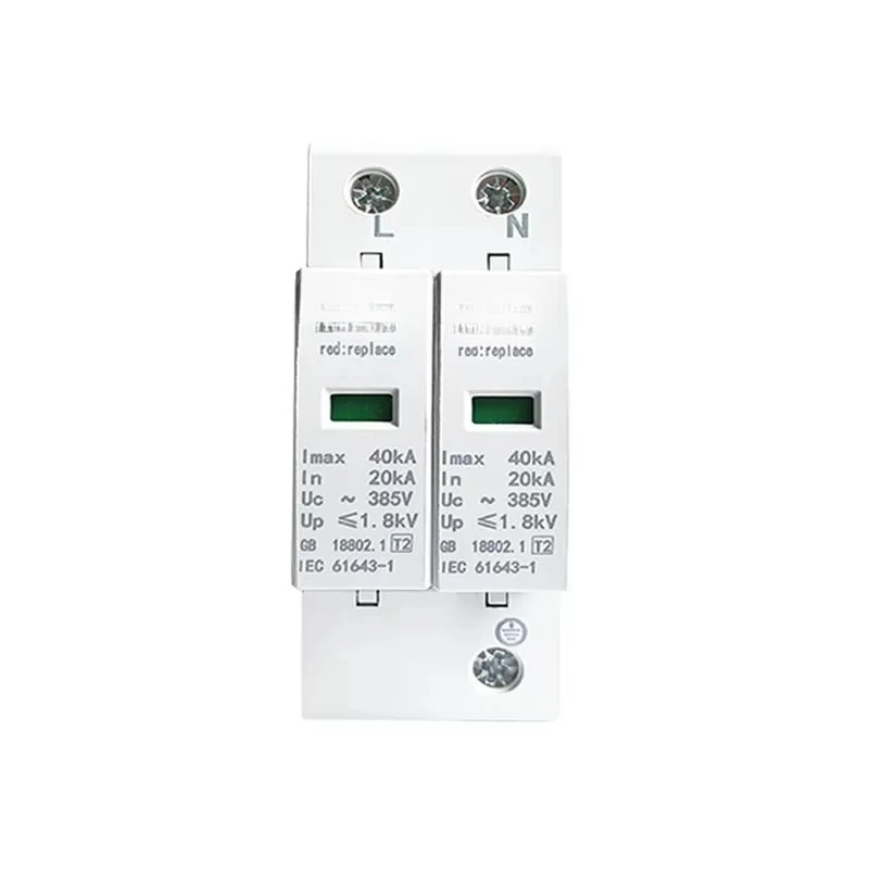Surge Arrester 1P 2P 3P 4P 20KA 40KA double phase surge lightning protector spd surge protector ac