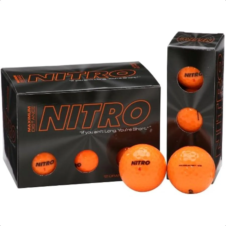 

Nitro NMD12OBXC Maximum Distance Golf Ball 12Pack Orange