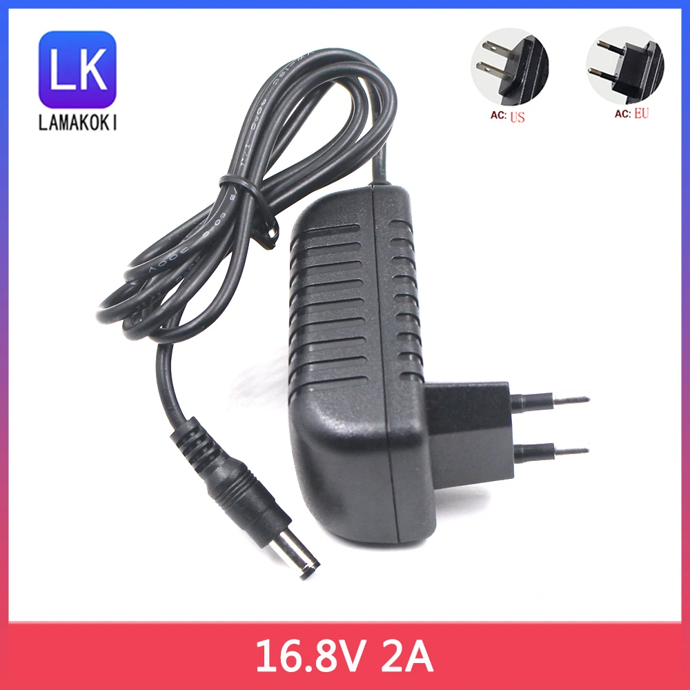 16.8V 2A 2000mA adapter power supply 16.8 V battery charger DC 5.5*2.1MM for 18650 Li-ion lithium battery