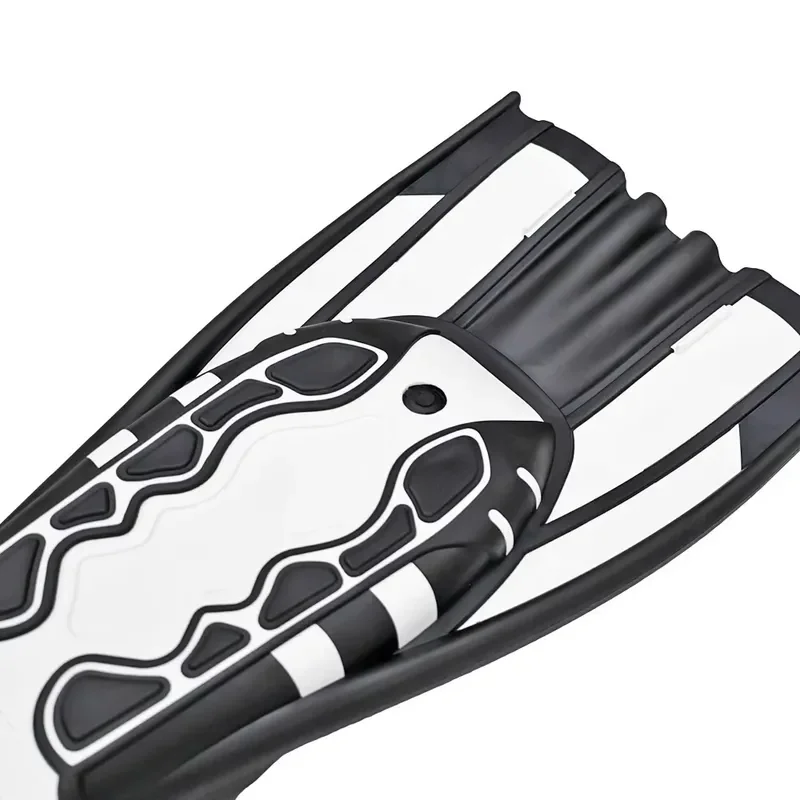 Adult Full Foot Silicone Swim Fins Floating Buckles Snorkeling Diving Training Gear