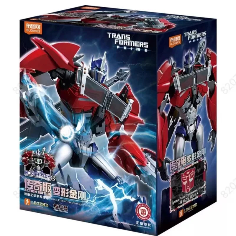Auf Lager Original Blokees Optimus Prime Actionfigur TFP Transformers Prime Spielzeug Bausatz Roboter Plastik Geschenke