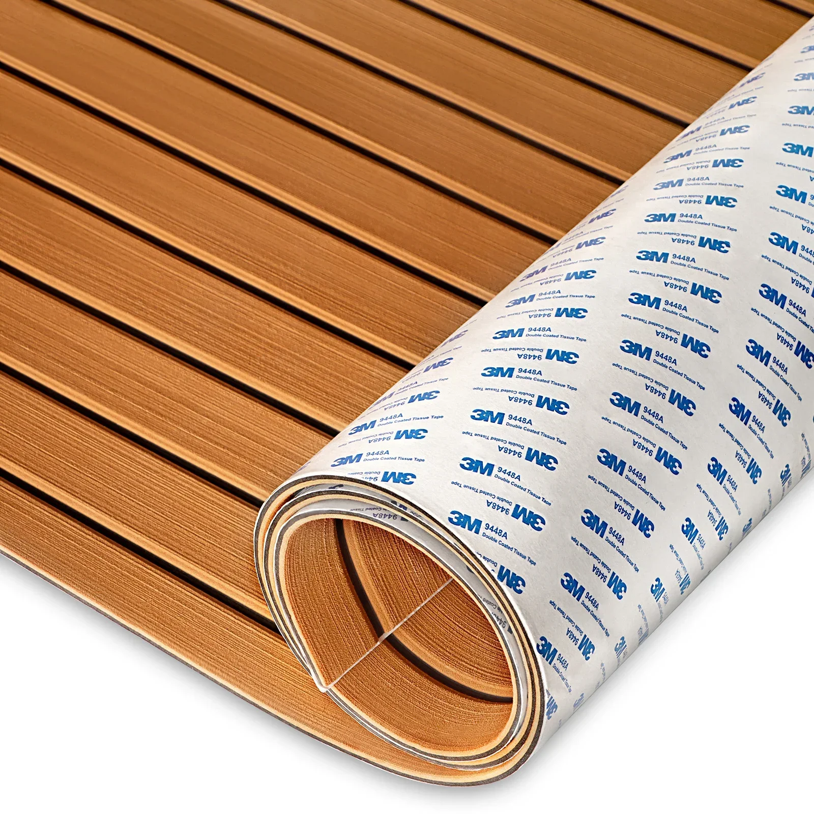 

2400*1120mm Marine Floor EVA Foam Teak Floor Carpet Double Layer Structure Design 3M Adhesive Mat Boat Accessories Kayak Boat