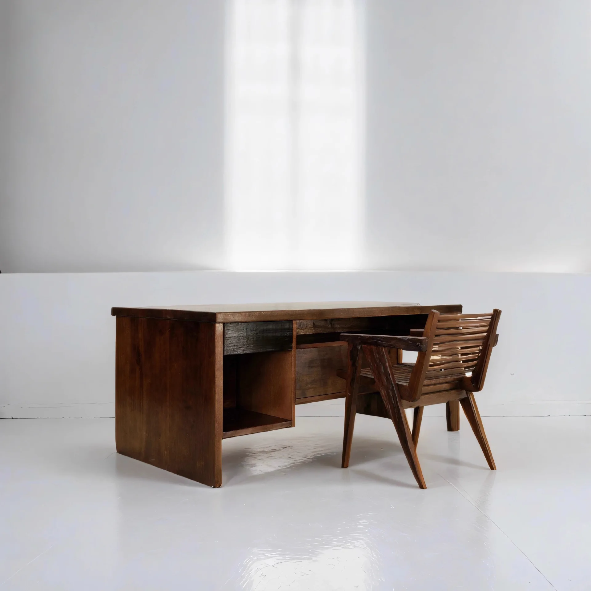 Desk Solid wood Double-sided use Desk Computer writing desk Study table