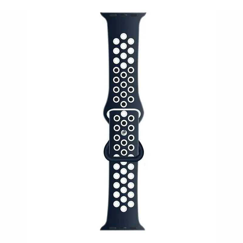 Двойной сменный спортивный силиконовый ремешок для часов Apple IWatch Series